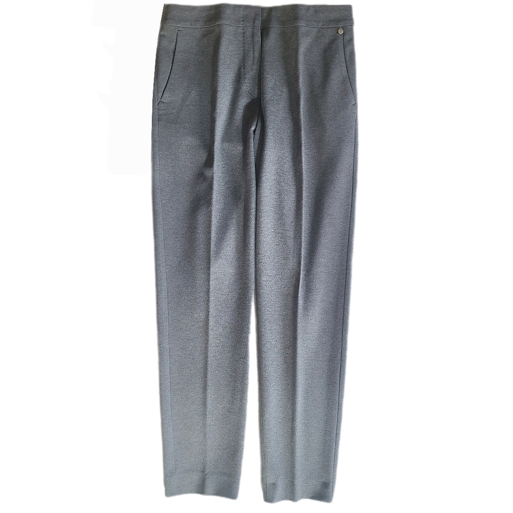 MAX MARA Grey Heather Knit Slim Fit Ankle Dress Pant EUC  IT 42/US 6